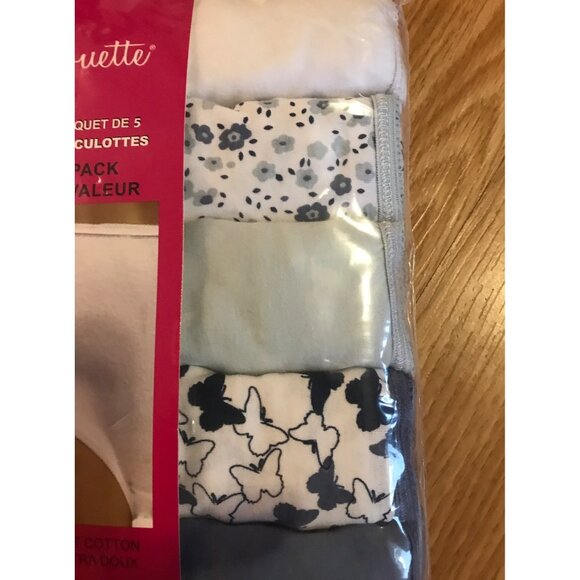 Silhouette Plus Size Womens 100% Cotton 5 Pair Briefs Underwear Panties - Picture 3 of 5